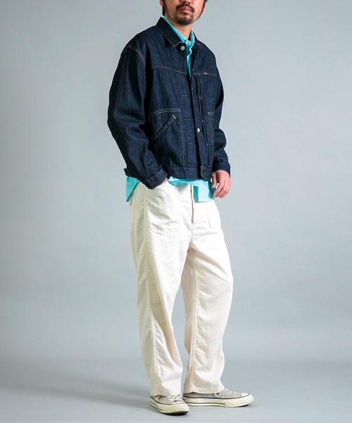 OMNIGOD mens / オムニゴッド] 撚り杢シャンブレー スプレッド