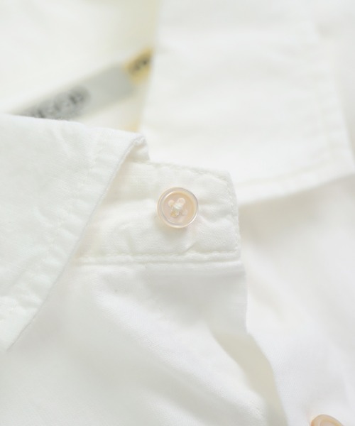 OMNIGOD mens / オムニゴッド] 撚り杢シャンブレー スプレッドカラー