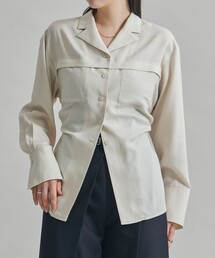 UNITED TOKYO | オープンカラーウールシャツ-ウォッシャブル-(シャツ/ブラウス)