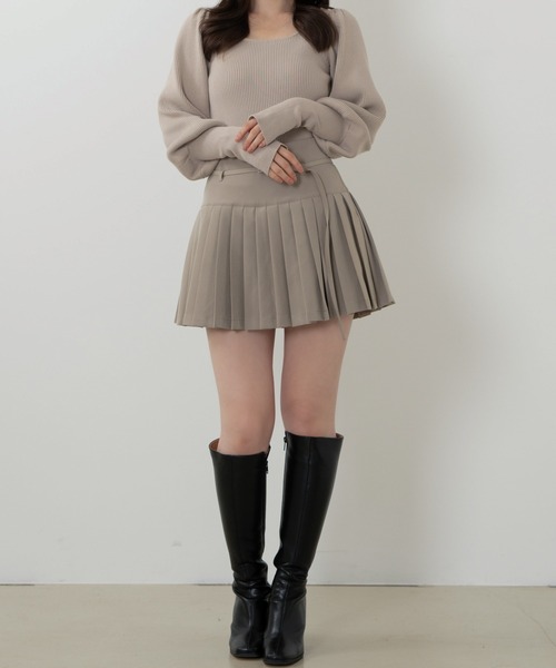 pleats mini skirt（プリーツミニスカート）（スカート）｜SENEE