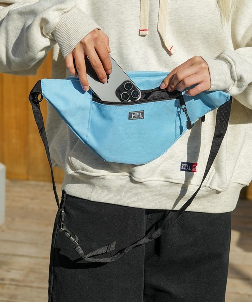 MEI（メイ）の「【MEI / メイ】ロゴ刺繍-STANDARD MOON SHOULDER/ムーンショルダー/ユニセックス（ボディバッグ/ウエストポーチ・メンズ・ブラック/ベージュ/ネイビー/ブラウン/グレー/カーキ/サックスブルー/グリーン/ワイン・FREE）」の17枚目の写真