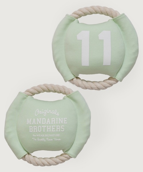MANDARINE BROTHERS(マンダリンブラザーズ)の「ロープディスクトイ/犬おもちゃ(ペット用おもちゃ・レディース・ローズ/ブルー/ベージュ系その他/ラベンダー/グリーン系その他/グリーン系その他2・FREE)」の1枚目の写真