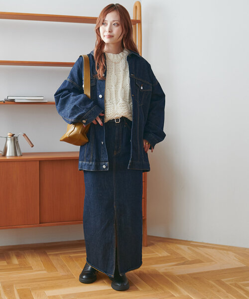 DISCOAT（ディスコート）の「編地切替プルオーバー（ニット/セーター・レディース・アイボリー/チャコールグレー/ベージュ・FREE）」の13枚目の写真