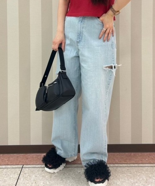 Honeys(ハニーズ)の「ダメージデニムパンツ(デニムパンツ・レディース・ブルー系その他2/ブルー系その他/グレー/ブルー系その他3/ブラック系その他・SS/S/M/LL/L)」の4枚目の写真