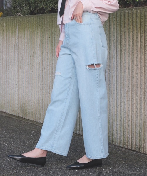 Honeys(ハニーズ)の「ダメージデニムパンツ(デニムパンツ・レディース・ブルー系その他2/ブルー系その他/グレー/ブルー系その他3/ブラック系その他・SS/S/M/LL/L)」の12枚目の写真