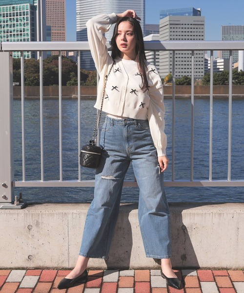 Honeys(ハニーズ)の「ダメージデニムパンツ(デニムパンツ・レディース・ブルー系その他2/ブルー系その他/グレー/ブルー系その他3/ブラック系その他・SS/S/M/LL/L)」の13枚目の写真