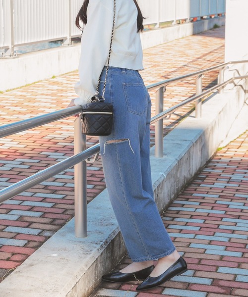 Honeys(ハニーズ)の「ダメージデニムパンツ(デニムパンツ・レディース・ブルー系その他2/ブルー系その他/グレー/ブルー系その他3/ブラック系その他・SS/S/M/LL/L)」の15枚目の写真