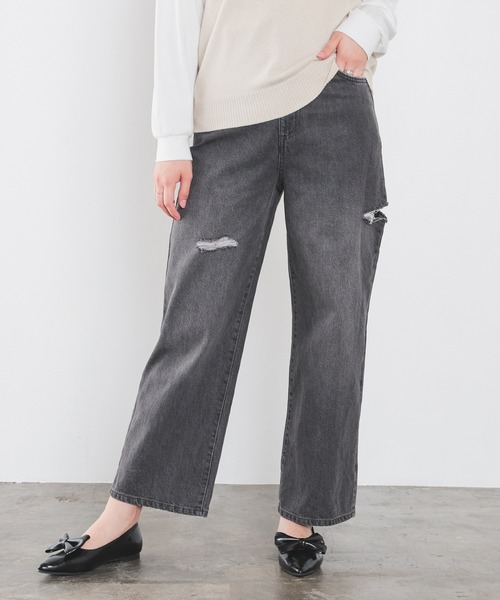 Honeys(ハニーズ)の「ダメージデニムパンツ(デニムパンツ・レディース・ブルー系その他2/ブルー系その他/グレー/ブルー系その他3/ブラック系その他・SS/S/M/LL/L)」の18枚目の写真