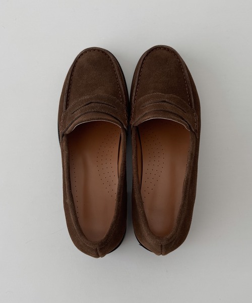 CANAL JEAN（キャナルジーン）の「El mar　スエードコインローファー（ローファー・レディース・ブラウン/ダークブラウン・23.5/24/24.5/23/25）」の5枚目の写真