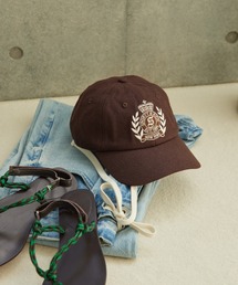 スポーティアンドリッチ sporty&rich キャップ ブラウン　コットン Sporty & Rich(スポーティーアンドリッチ) キャップ(レディース