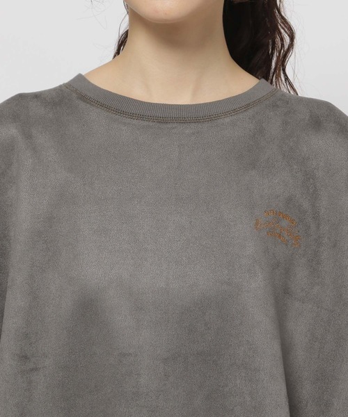niko and...(ニコアンド)の「フェイクスウェードロゴ刺繍プルオーバー(Tシャツ/カットソー・レディース・チャコール/ピンク/ライトグレー/ライトブルー・FREE)」の20枚目の写真
