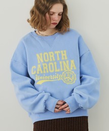 NORTHプリントダブル起毛スウェット