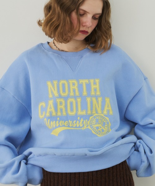 Unitage（ユニテージ）の「NORTHプリントダブル起毛スウェット（スウェット・レディース・ブルー/ピンク・FREE）」の12枚目の写真