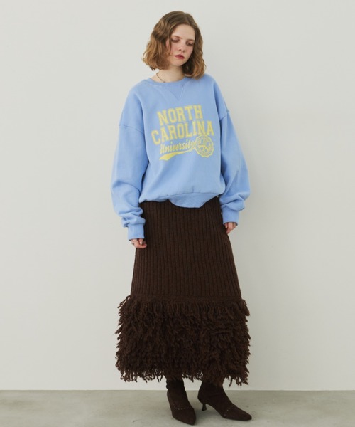 Unitage（ユニテージ）の「NORTHプリントダブル起毛スウェット（スウェット・レディース・ブルー/ピンク・FREE）」の15枚目の写真