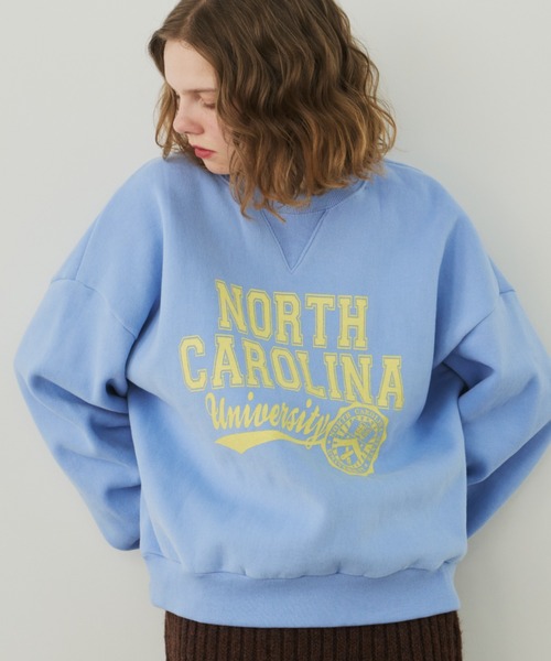 Unitage（ユニテージ）の「NORTHプリントダブル起毛スウェット（スウェット・レディース・ブルー/ピンク・FREE）」の13枚目の写真