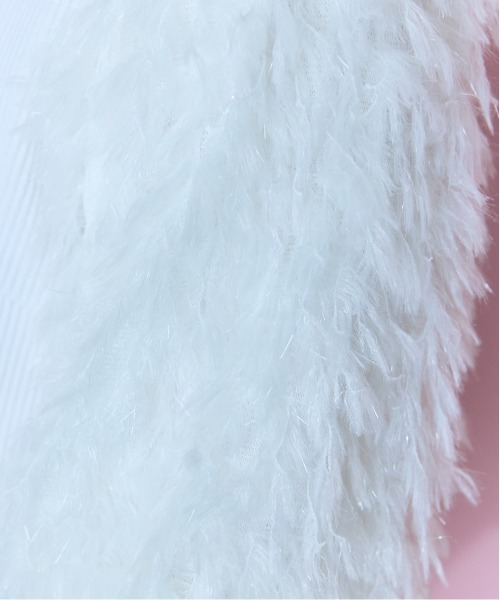 marun（マルン）の「【販売終了】＜大きいサイズ＞フリンジドッキングデザイントップス marun（Tシャツ/カットソー・レディース・ピンク/オフホワイト/ブラック・5L/4L/3L/LL/L）」の13枚目の写真