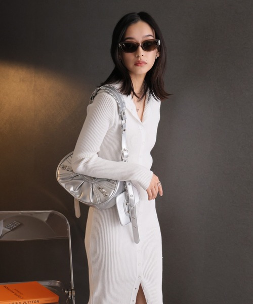 【セール】ハイネックリブニットワンピース（ワンピース）｜Ulysses（ユリシス）