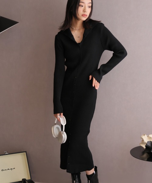 【セール】ハイネックリブニットワンピース（ワンピース）｜Ulysses（ユリシス）