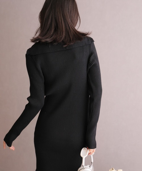 【セール】ハイネックリブニットワンピース（ワンピース）｜Ulysses（ユリシス）