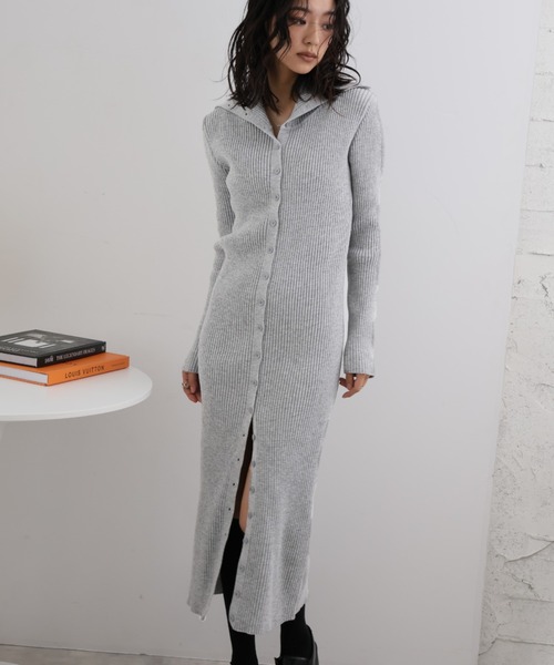 【セール】ハイネックリブニットワンピース（ワンピース）｜Ulysses（ユリシス）