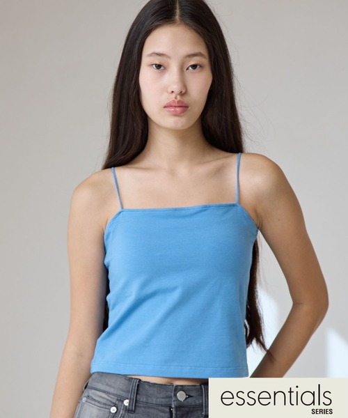 FOREVER 21（フォーエバー トゥエンティーワン）の「【2025SS】カップ付きベーシックキャミ（キャミソール・レディース・オフホワイト/ブルー/ブラック/ブラウン・SMALL/MEDIUM/LARGE）」の4枚目の写真