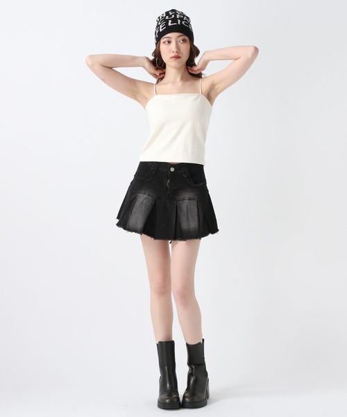 FOREVER 21（フォーエバー トゥエンティーワン）の「【2025SS】カップ付きベーシックキャミ（キャミソール・レディース・オフホワイト/ブルー/ブラック/ブラウン・SMALL/MEDIUM/LARGE）」の20枚目の写真