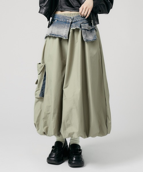 ROOPTOKYO(ループトウキョウ)の「Denim Layerd Cargo Skirt / デニムレイヤード カーゴスカート 秋物 秋服 2026年秋冬(スカート・レディース・ブラック/ベージュ/ブルー系その他/ブルー・FREE)」の22枚目の写真