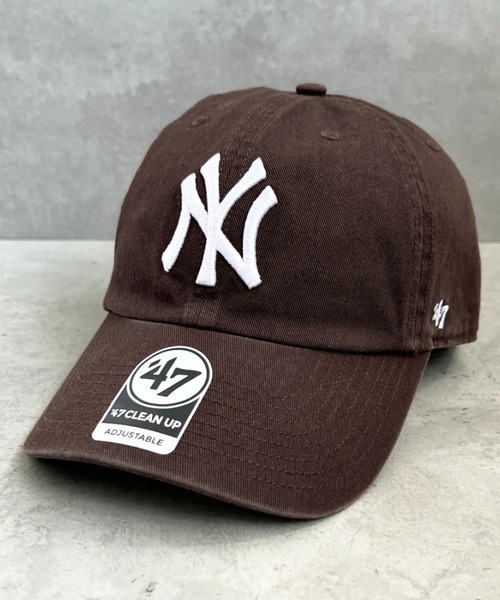 '47（フォーティーセブン）の「【日本未発売】 ’47(フォーティーセブン)/MLB Clean Up Core Styles/ビッグロゴ刺繍 ベースボール クリーンナップ キャップ 帽子（キャップ・レディース・ブラック/ブラウン/マルーン/チャコールグレー・FREE）」の5枚目の写真