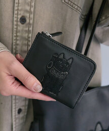イアパピヨネ　本革　招き猫レザー折り財布/ミニウォレット 90822810_b_12_215.jpg