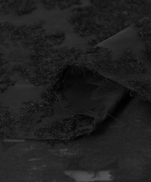 URBAN RESEARCH（アーバンリサーチ）の「カットジャガードスカーフ（バンダナ/スカーフ・レディース・ブラック/オフホワイト・FREE）」の21枚目の写真