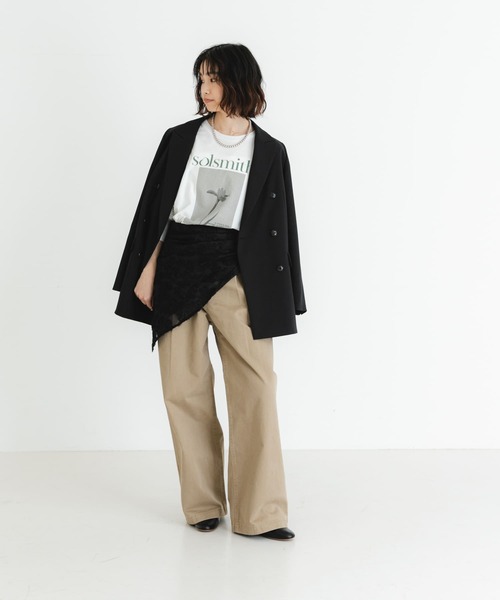 URBAN RESEARCH（アーバンリサーチ）の「カットジャガードスカーフ（バンダナ/スカーフ・レディース・ブラック/オフホワイト・FREE）」の16枚目の写真