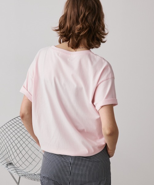 Auntie Rosa Holiday(アンティローザホリデー)の「テニスクラブTEE(Tシャツ/カットソー・レディース・チャコールグレー/ピンク/アイボリー・FREE)」の12枚目の写真