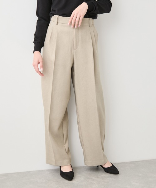 Jayro(ジャイロ)の「2タックワイドスラックスパンツ(その他パンツ・レディース・ブラック/ブラウン系その他2/チャコールグレー/キナリ/グリーン・M)」の12枚目の写真
