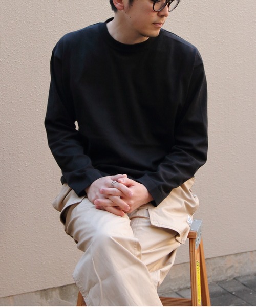 RYE TENDER(ライテンダー)の「RYE TNEDER/ライテンダー マーサーティー MERCER LONG SLEEVE TEE(Tシャツ/カットソー・メンズ・ブラック/ホワイト/イエロー・2/0/1)」の12枚目の写真