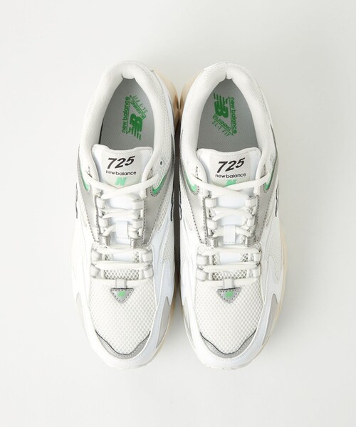 新品未使用 New Balance ML725 ホワイト/グリーン スニーカー 国内EXCLUSIVE】 ＜New Balance＞ ML725 CF スニーカー