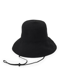 【手洗い可・UVカット・あご紐付】グログランハット