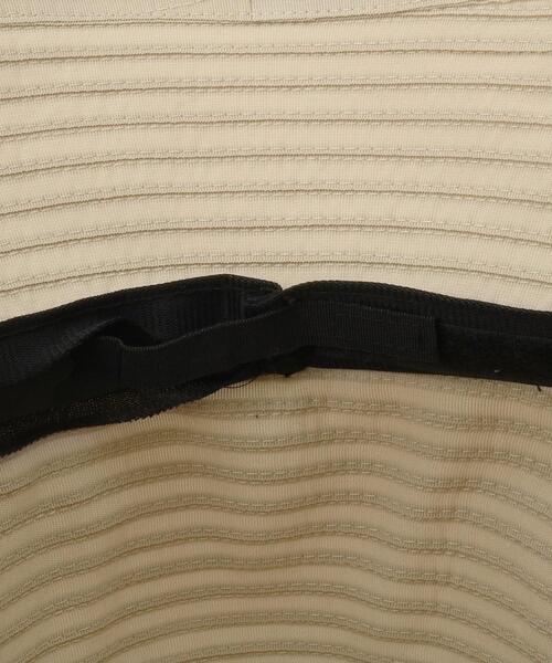 grove（グローブ）の「【手洗い可・UVカット・あご紐付】グログランハット（ハット・レディース・ブラック/ライトベージュ/ネイビー・00）」の10枚目の写真