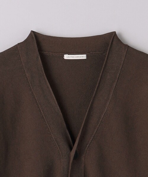 UNITED ARROWS(ユナイテッドアローズ)の「ペーパーヤーン Vネック カーディガン(カーディガン/ボレロ・メンズ・ダークブラウン/ダークグレー・S/XL/M/L)」の21枚目の写真