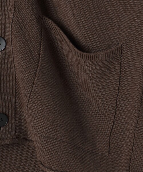 UNITED ARROWS(ユナイテッドアローズ)の「ペーパーヤーン Vネック カーディガン(カーディガン/ボレロ・メンズ・ダークブラウン/ダークグレー・S/XL/M/L)」の12枚目の写真