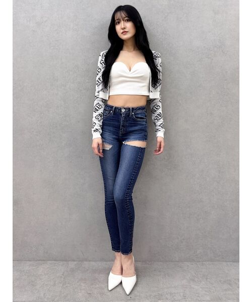 GYDA★大人気、即完売！！リブベアビスチェ【新品、タグ付き】 セール】リブベアビスチェ（チューブトップ）｜GYDA（ジェイダ