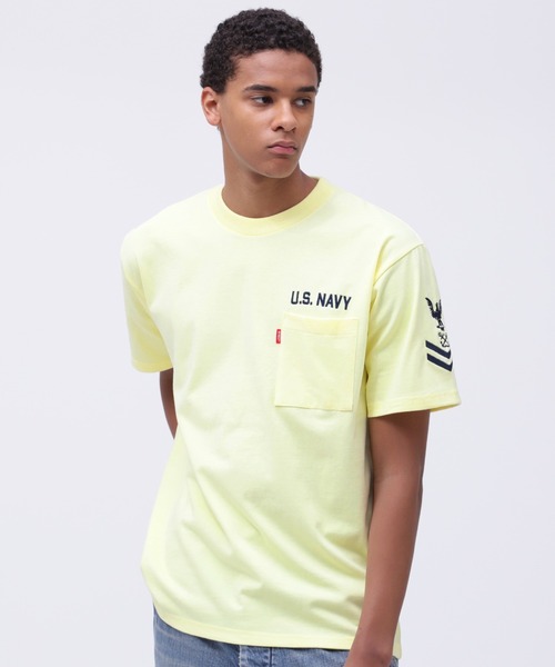NAVAL POCKET T-SHIRT / ネイバル ポケット 半袖Tシャツ / AVIREX