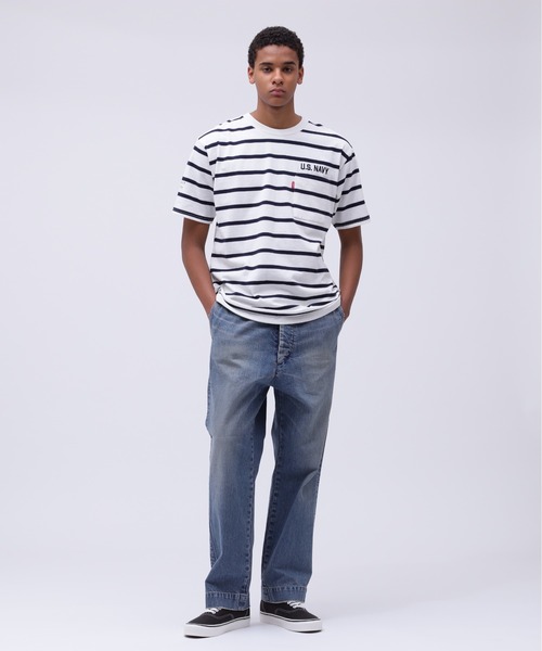 AVIREX(アヴィレックス)の「NAVAL POCKET T-SHIRT / ネイバル ポケット 半袖Tシャツ / AVIREX / アヴィレックス(Tシャツ/カットソー・メンズ・ネイビー系/ピンク/ネイビー/オリーブ/オフホワイト・MEDIUM/XX-LARGE/X-LARGE/LARGE)」の16枚目の写真