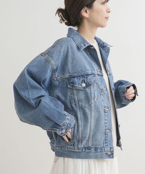 Levi's（リーバイス）の「Levi’s　90s TRUCKER（デニムジャケット・レディース・ライトブルー/ブラック・SMALL）」の2枚目の写真
