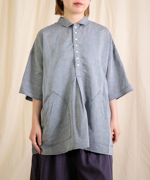 tシャツ 「Brocante / ブロカント」 度詰ワッフル ココンロンTシャツ レディース Brocante / ブロカント] ヴィンテージ天竺 ココンロンTシャツ