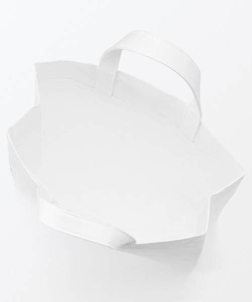 MUJI Labo（ムジラボ）の「〔MUJI Labo〕ペーパーライクトートバッグ（トートバッグ・メンズ・ホワイト/ブラック/グレー・FREE）」の5枚目の写真