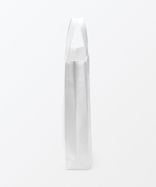 MUJI Labo（ムジラボ）の「〔MUJI Labo〕ペーパーライクトートバッグ（トートバッグ・メンズ・ホワイト/ブラック/グレー・FREE）」の7枚目の写真