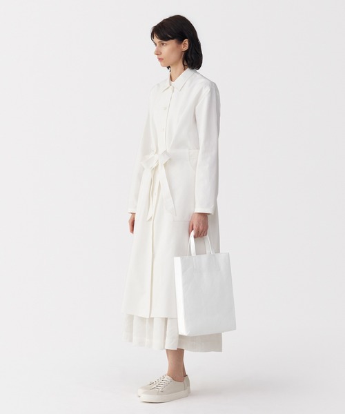 MUJI Labo（ムジラボ）の「〔MUJI Labo〕ペーパーライクトートバッグ（トートバッグ・メンズ・ホワイト/ブラック/グレー・FREE）」の8枚目の写真