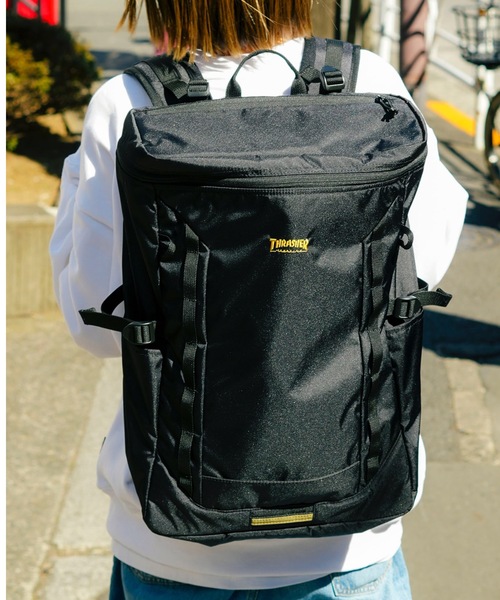 THRASHER ブラックリュック THRASHER/スラッシャー BackPack 35L デイパック リュック THR-325