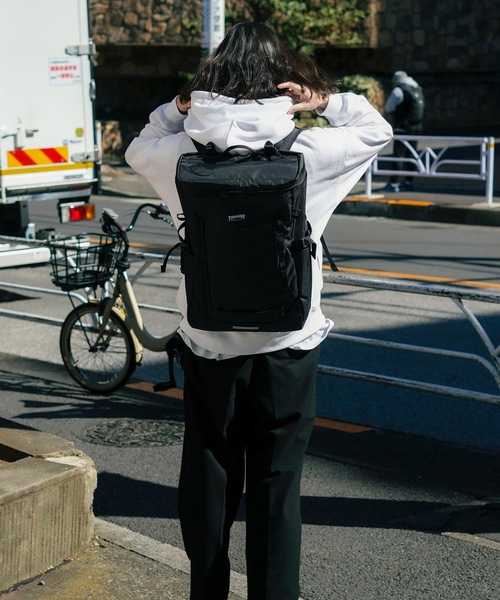 THRASHER(スラッシャー)の「RUNNING PUSH BOX BACKPACK 30L/スラッシャー大容量バックパック(リュックサック)(バックパック/リュック・メンズ・ブラック×ゴールド/ブラック×ブラック/ブラック×ホワイト・FREE)」の12枚目の写真