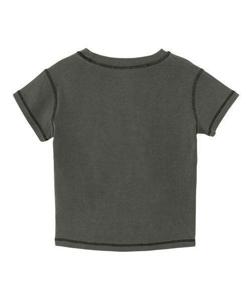 X-girl（エックスガール）の「ORNAMENT LINE LOGO S/S BABY TEE（Tシャツ/カットソー・レディース・ブラック/ネイビー/オリーブ・S/M）」の4枚目の写真